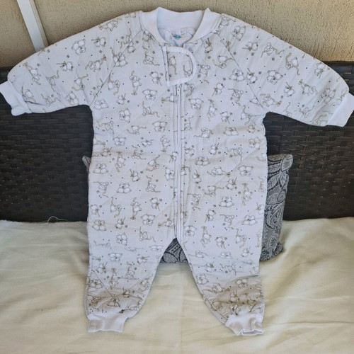 Baby Star sleeping bag white-beige with bears No 1 like new