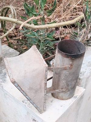 Metal Beekeeping Smoker used, collectible vintage piece