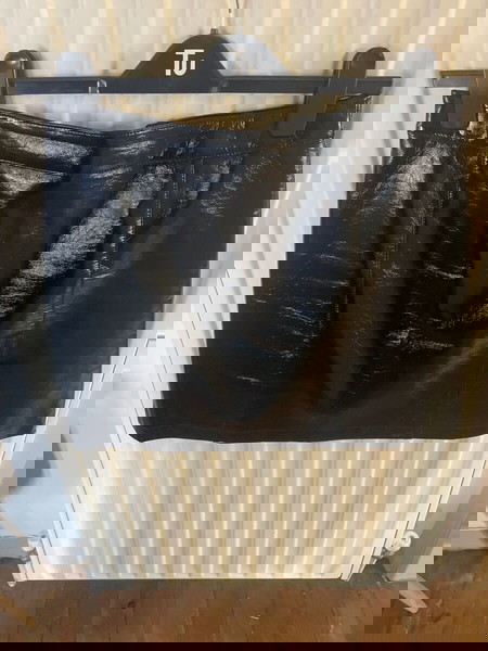 Φούστα Μίνι Topshop Βινύλιο Νούμερο 40 (Large)