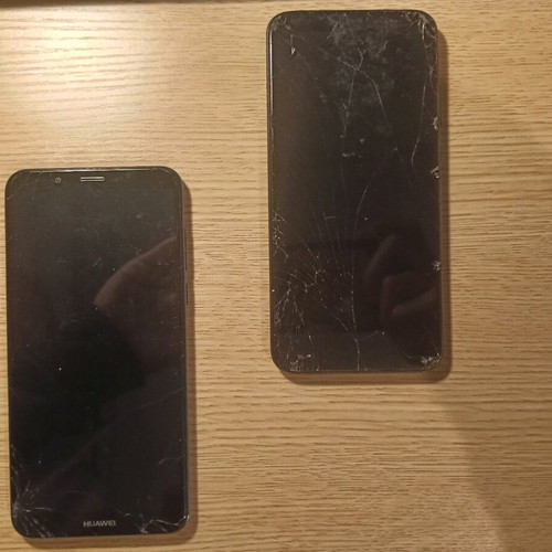 Huawei phones used, pack of 2, for spare parts