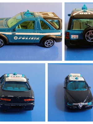 Περιπολικά Burago Land Rover Freelander & Alfa Romeo 156