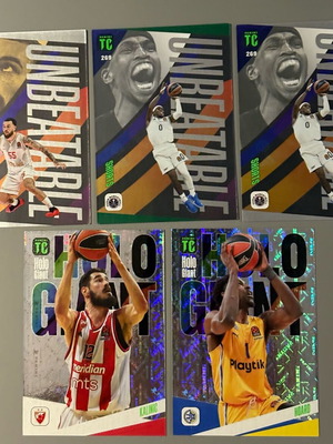 5 special cards TOP CLASS 2025 Euroleague panini