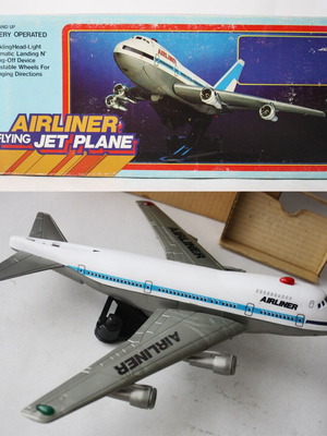 VINTAGE 1982 AIRLINER BOEING 747 B747 AIRPLANE OLD TOY ENCORE TOYS UNUSED!