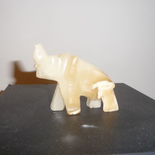 Elephant figurine used, porcelain