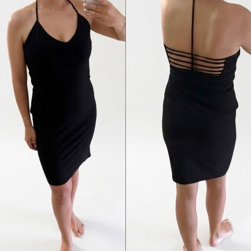 Mini dress BSB black size 44 like new with halter neck back design