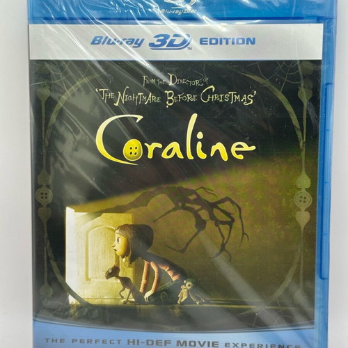 Coraline 3D Blu-ray new, fantasy animated