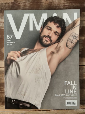 Περιοδικό VMAN τεύχος 57 φθινόπωρο/χειμώνας 2026, εξώφυλλο Paul Anthony Kelly