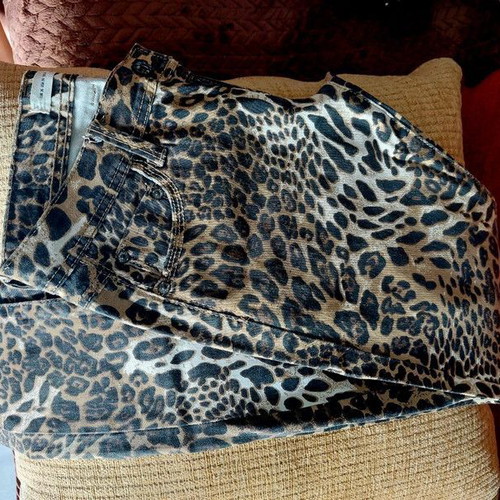 Leopard women's denim pants Daisy Street Small like new