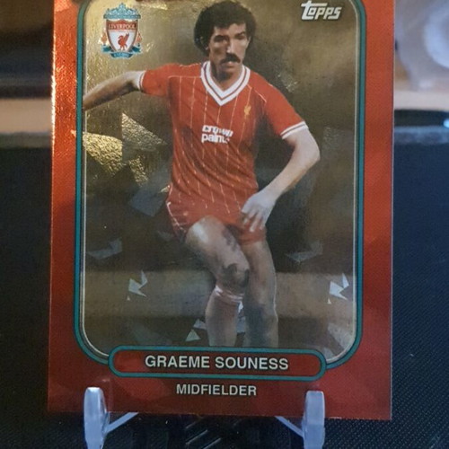 Topps Liverpool Team Set 2023-24 Graeme Sounes The Mighty Reds cracked ice, like new