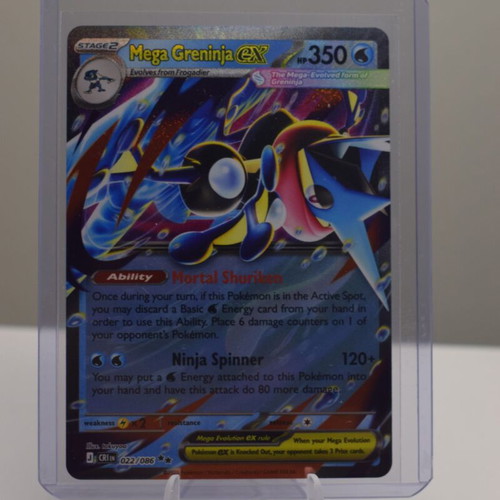 Pokémon Mega Greninja ex ME04 Chaos Rising card like new