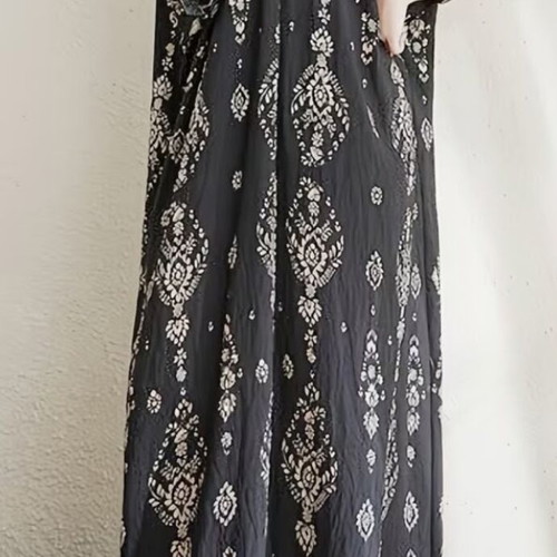 Kaftan new, long cotton viscose multicolor by Achilleas Accessories