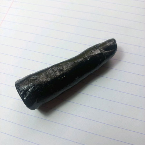 Handmade ring holder new, plaster with black acrylic paint
