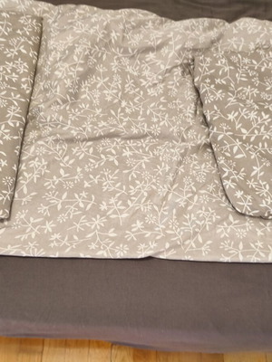Bed sheet set and pillowcase like new, single bed, Jysk polyester