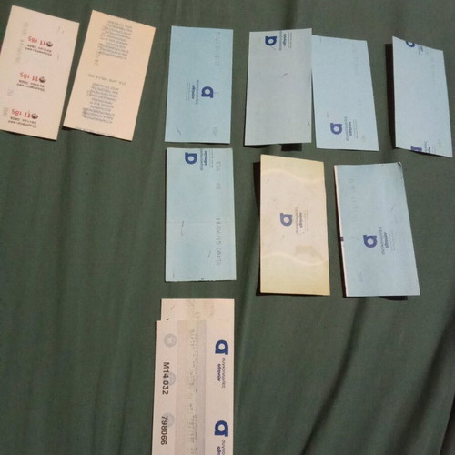 Athens Transport Tickets used, pack of 100
