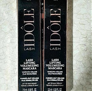 2 μινι μασκαρα lancome mascara idole lash 2x2,5 ml, συνολο 5 ml, LANCÔME Lash Idole Mascara για Όγκο