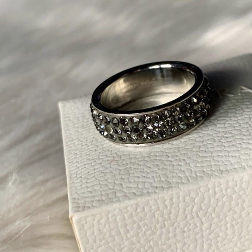 Ring used, stainless steel, elegant band
