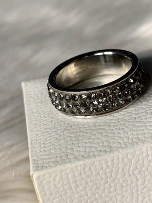 Ring used, stainless steel, elegant band
