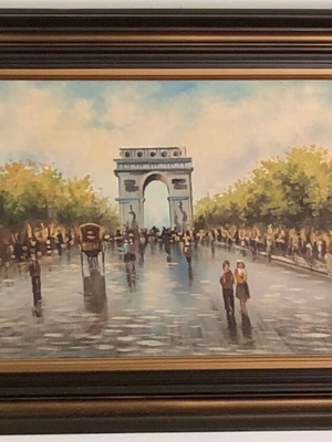 Αυθεντικός χειροποίητος πίνακας ελαιογραφία Λαζαρίδη σαν καινούργιος