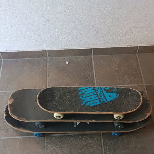 Skateboards used, pack of 3 pieces