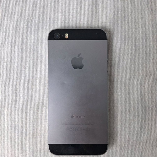 iPhone SE 1st Gen 16GB Space Gray used with red Apple leather case