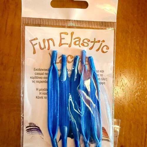 No-tie Elastic Shoelaces Set like new, various colors, pack of 6
