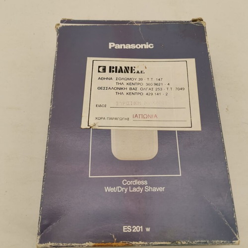 Panasonic Cordless Wet/Dry Lady Shaver ES201 w