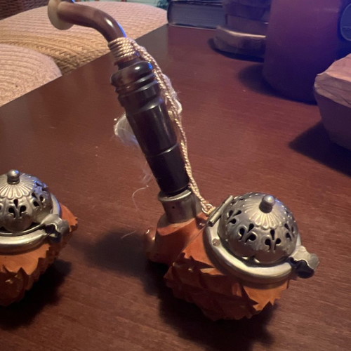 Handmade collectible pipes new, set of 2