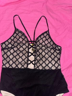 Evening bodysuit like new, size L/XL, black