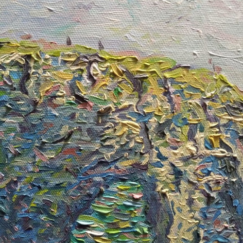 Oil painting new with impasto technique 20x30 cm