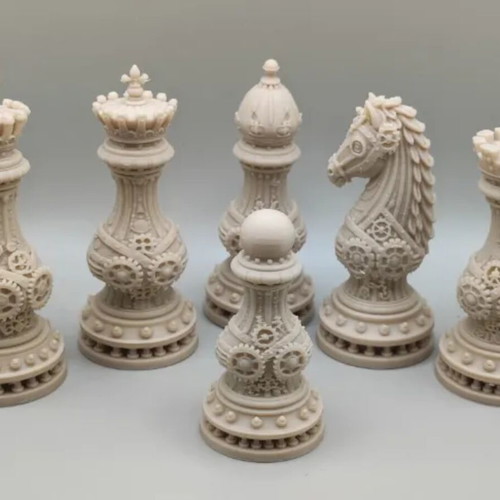 Chess set steampunk edition new