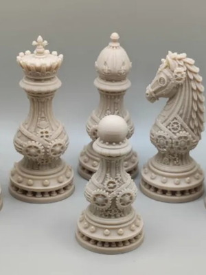 Chess set steampunk edition new