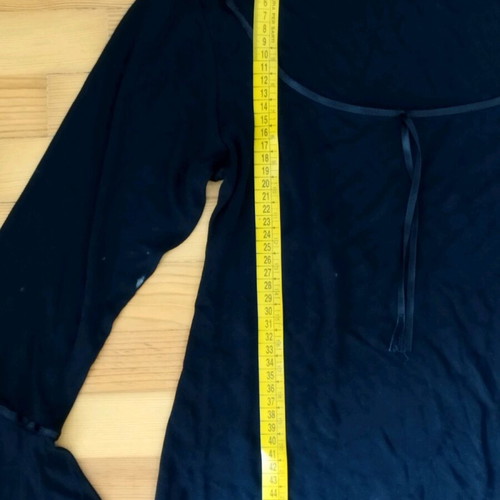 On Line black blouse with bell sleeves used