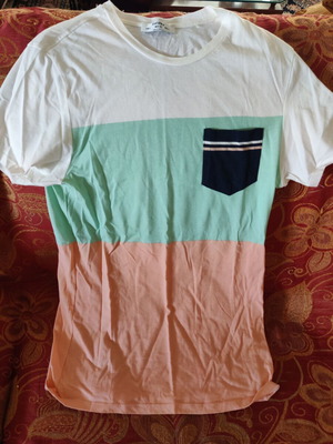 Bershka short-sleeve shirt like new, size M, white