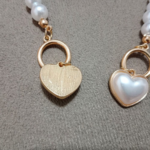 Fo heart jewelry set new, white