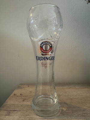 Erdinger collectible glass 0.5l ball-shaped like new