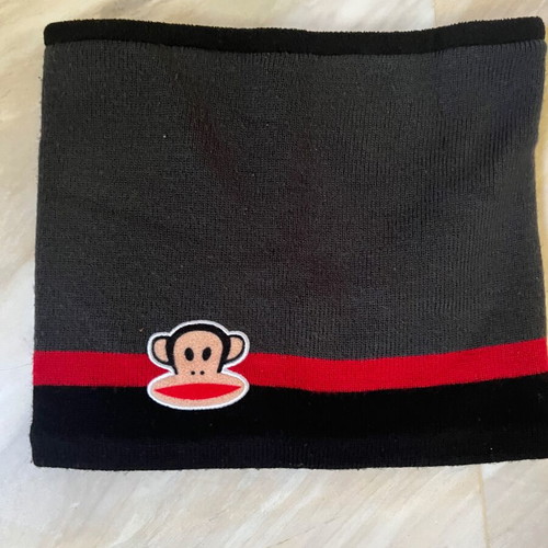 Paul Frank knitted snood neck warmer, like new, black