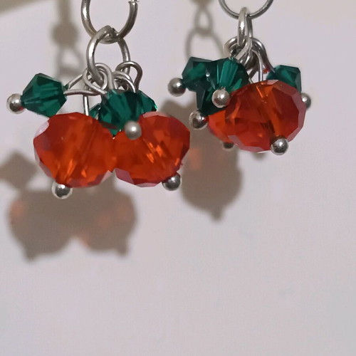 Handmade mistletoe earrings new