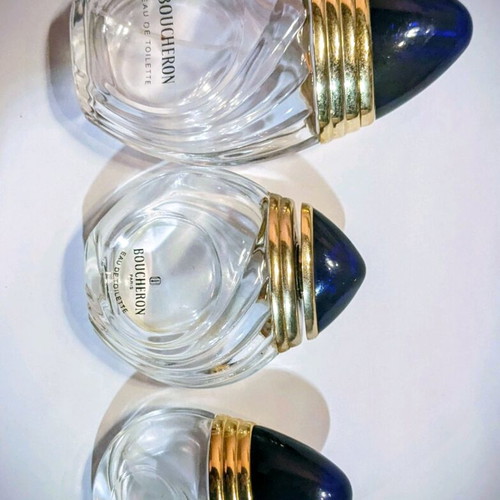 Boucheron Eau de Toilette Bottles like new, set of 3 (100ml, 50ml, 20ml)