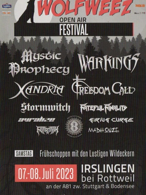 Flyer Mystic Prophecy Freedom Call Stormwitch 2023