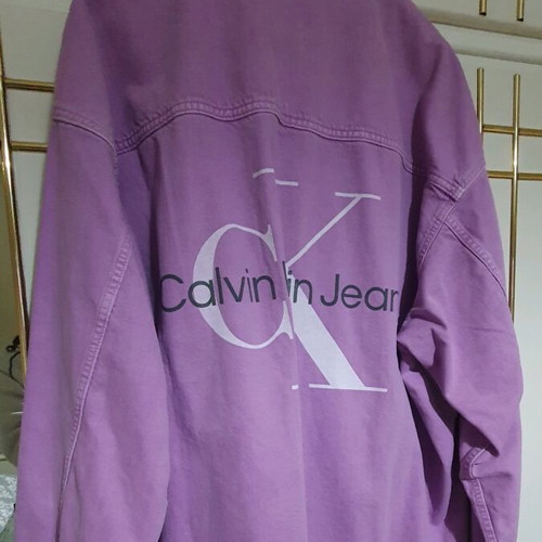 Calvin Klein denim jacket pink like new, size XL