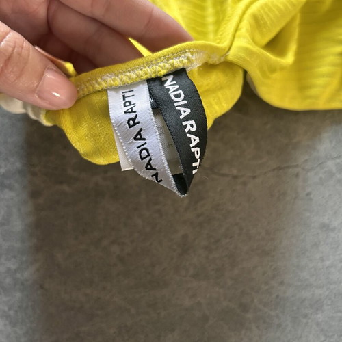Nadia Rapti swimsuit size medium new, yellow
