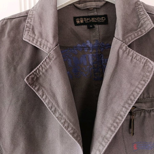Splendid denim jacket 100% cotton khaki like new, size S