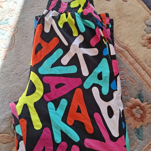 Karavan fabric pants multicolor like new, size S