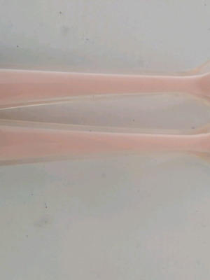 Silicone spoon set like new, two pieces