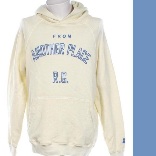 Outhere Italia Hoodie like new, cream with turquoise lettering