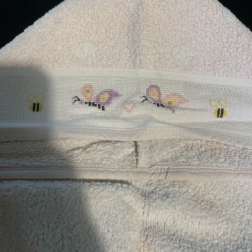 Rico Design Baby Towel with Handmade Embroidery like new