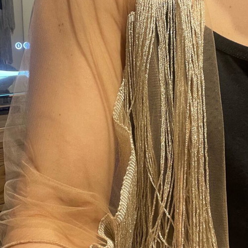Silk kimono Dolce Domenica like new, beige and gold
