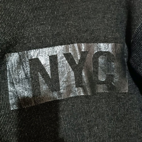YUES gray sweatshirt with silver print like new