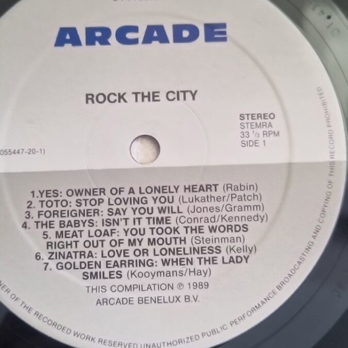 Rock the City vinyl record used