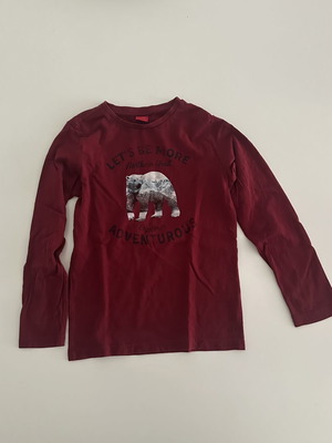 S.Oliver children's long-sleeve shirt burgundy size 128/134 like new